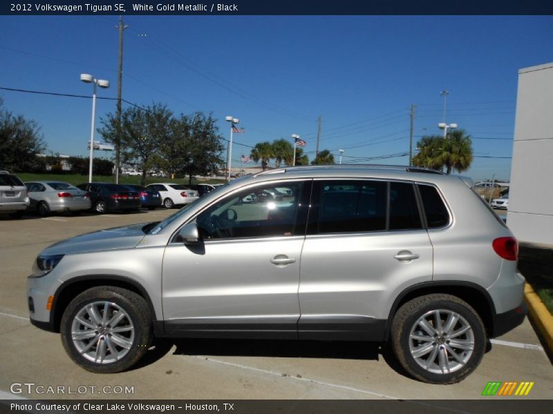 White Gold Metallic / Black 2012 Volkswagen Tiguan SE