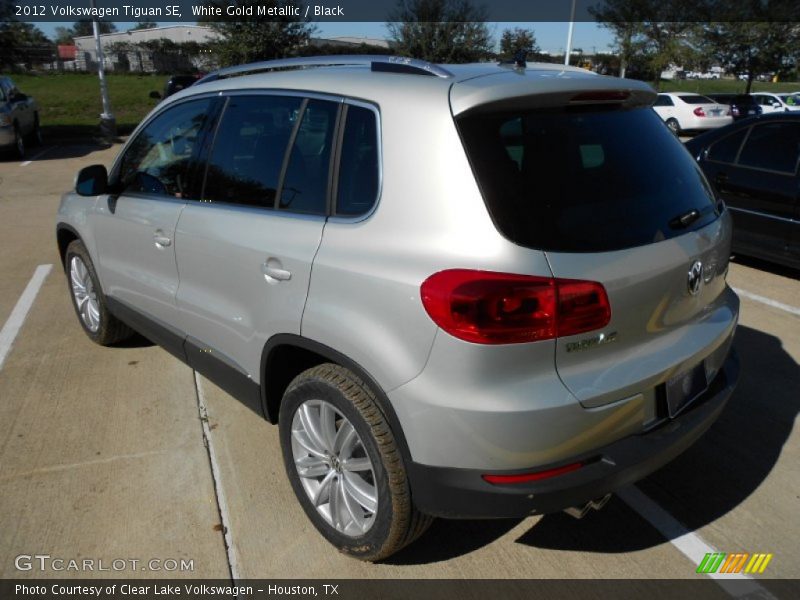 White Gold Metallic / Black 2012 Volkswagen Tiguan SE
