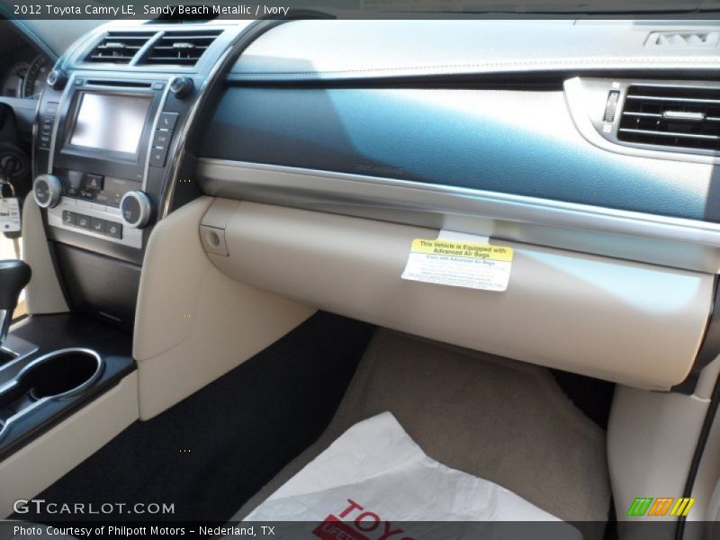 Sandy Beach Metallic / Ivory 2012 Toyota Camry LE