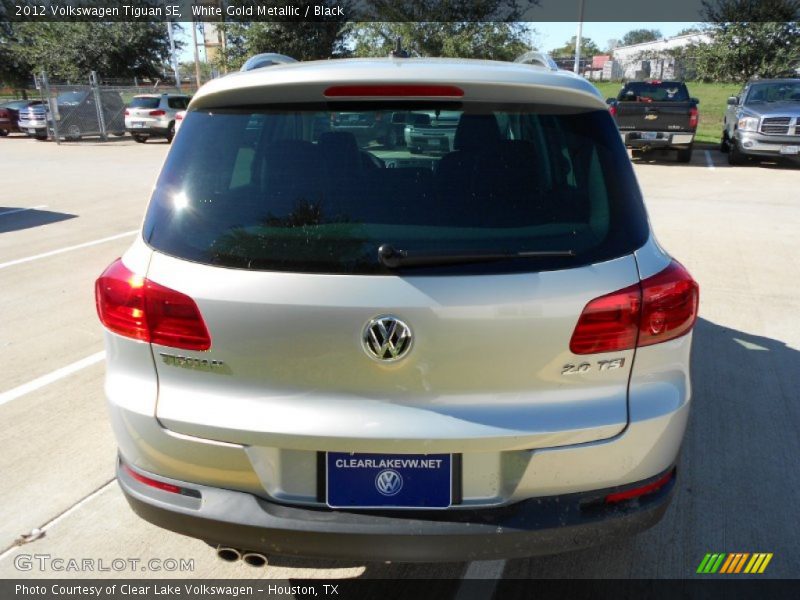 White Gold Metallic / Black 2012 Volkswagen Tiguan SE