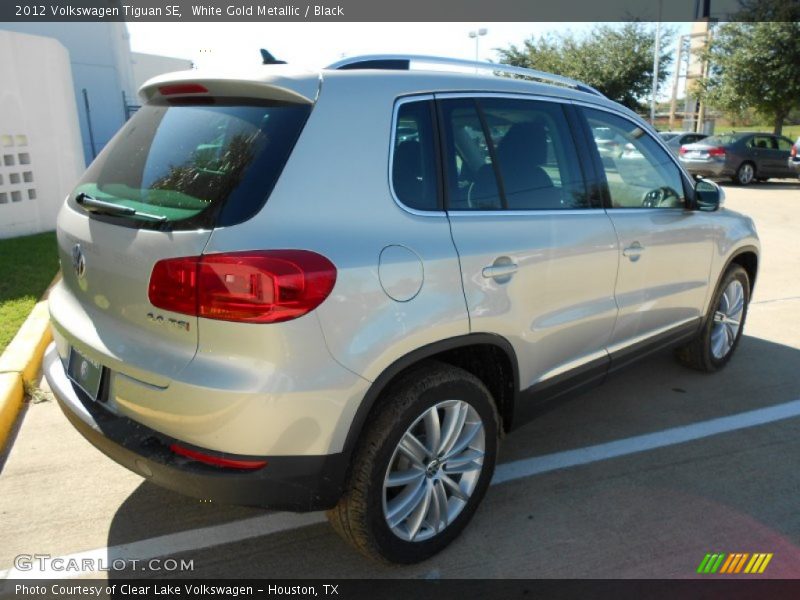 White Gold Metallic / Black 2012 Volkswagen Tiguan SE