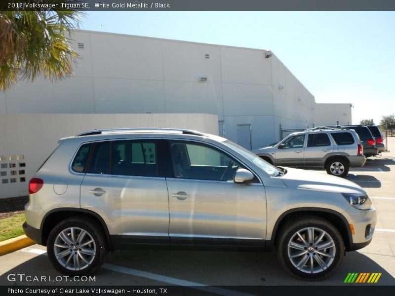 White Gold Metallic / Black 2012 Volkswagen Tiguan SE