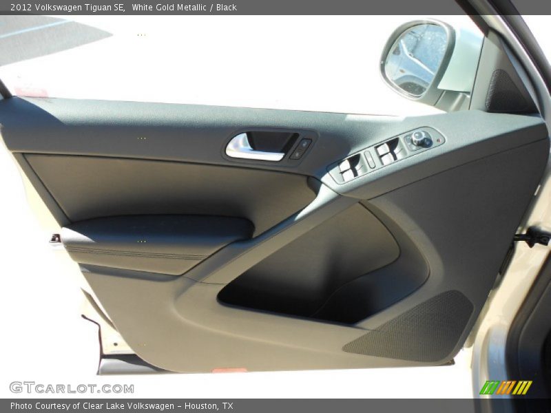 White Gold Metallic / Black 2012 Volkswagen Tiguan SE