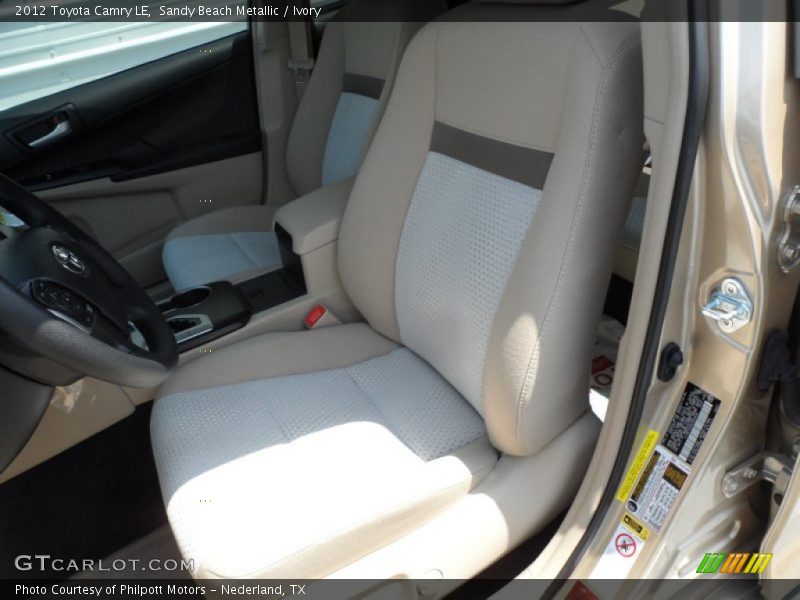 Sandy Beach Metallic / Ivory 2012 Toyota Camry LE