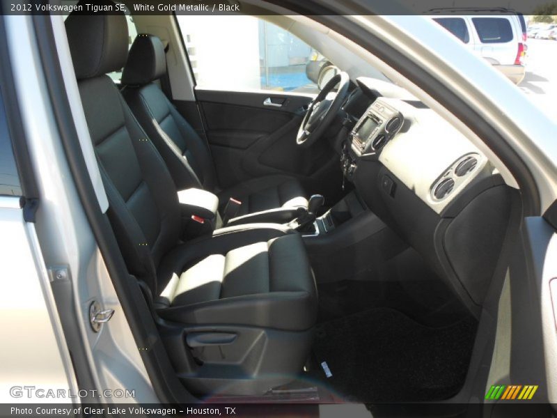 White Gold Metallic / Black 2012 Volkswagen Tiguan SE