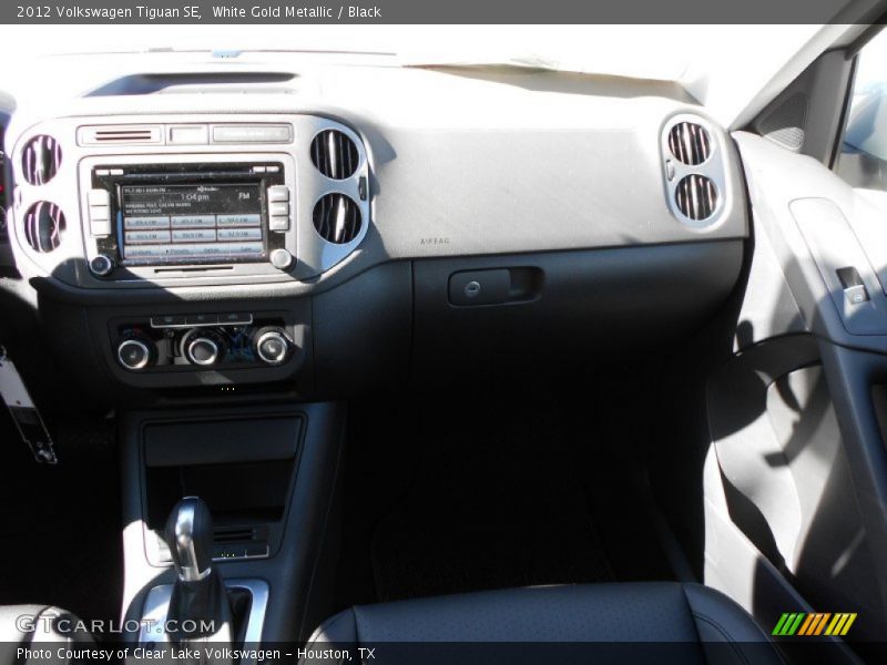 White Gold Metallic / Black 2012 Volkswagen Tiguan SE