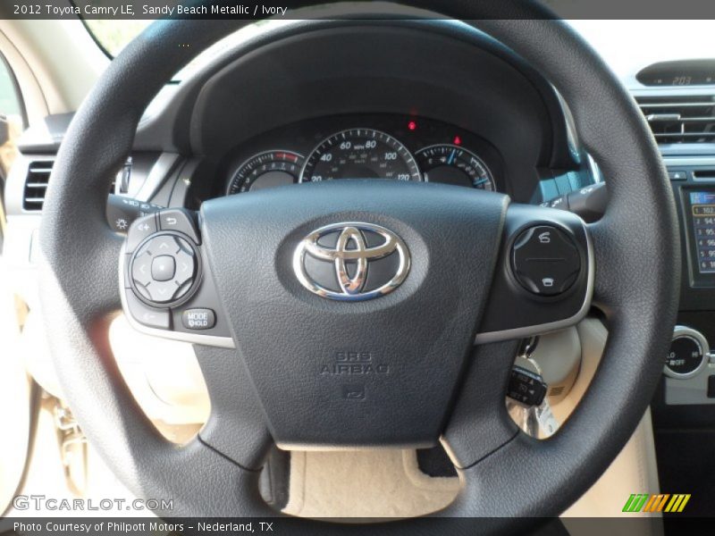 Sandy Beach Metallic / Ivory 2012 Toyota Camry LE