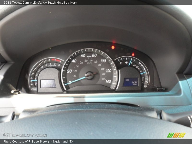 Sandy Beach Metallic / Ivory 2012 Toyota Camry LE