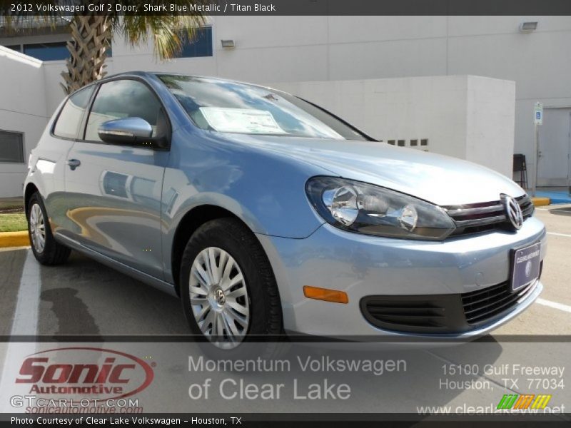 Shark Blue Metallic / Titan Black 2012 Volkswagen Golf 2 Door