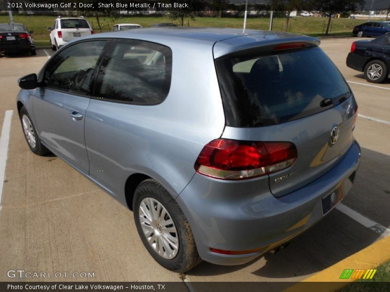 Shark Blue Metallic / Titan Black 2012 Volkswagen Golf 2 Door