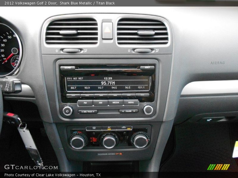 Shark Blue Metallic / Titan Black 2012 Volkswagen Golf 2 Door