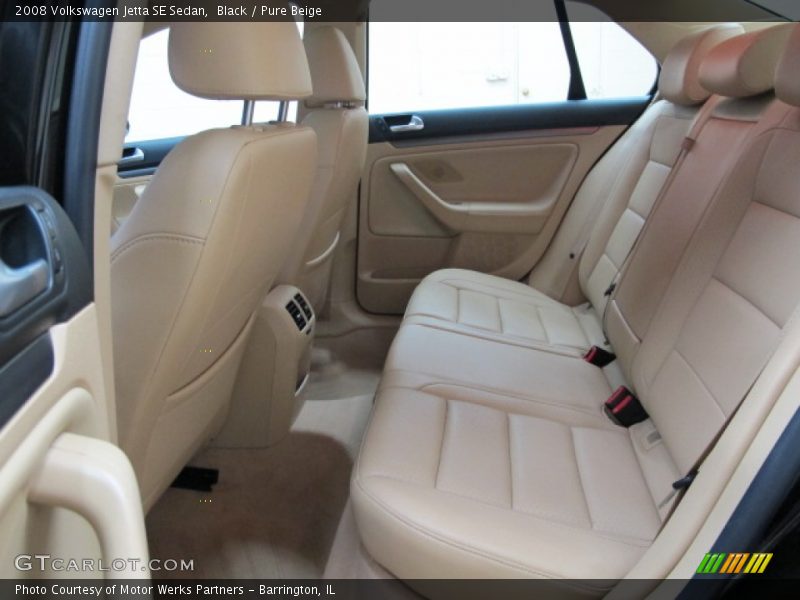 Black / Pure Beige 2008 Volkswagen Jetta SE Sedan