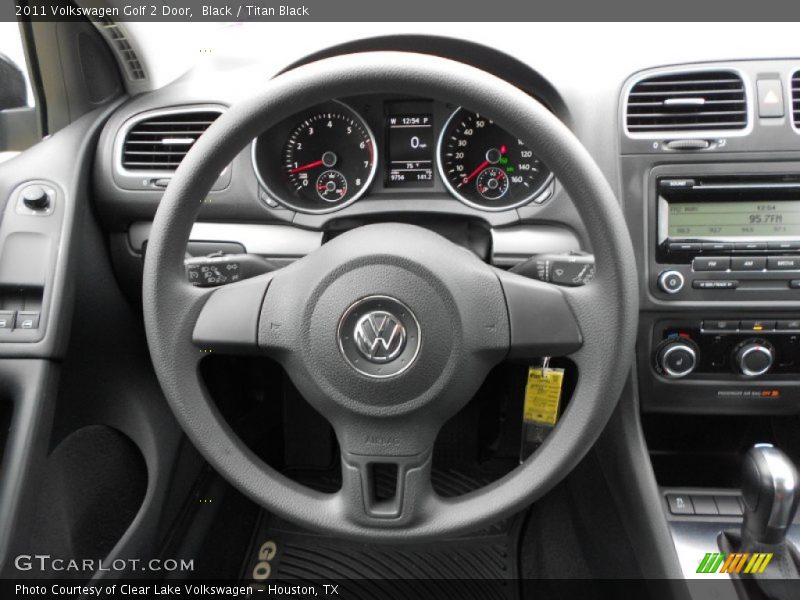 Black / Titan Black 2011 Volkswagen Golf 2 Door