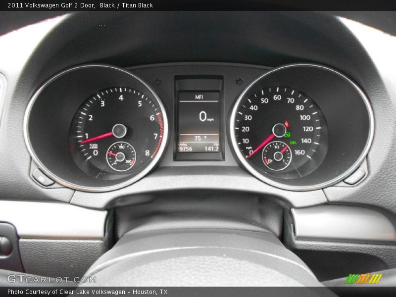 Black / Titan Black 2011 Volkswagen Golf 2 Door