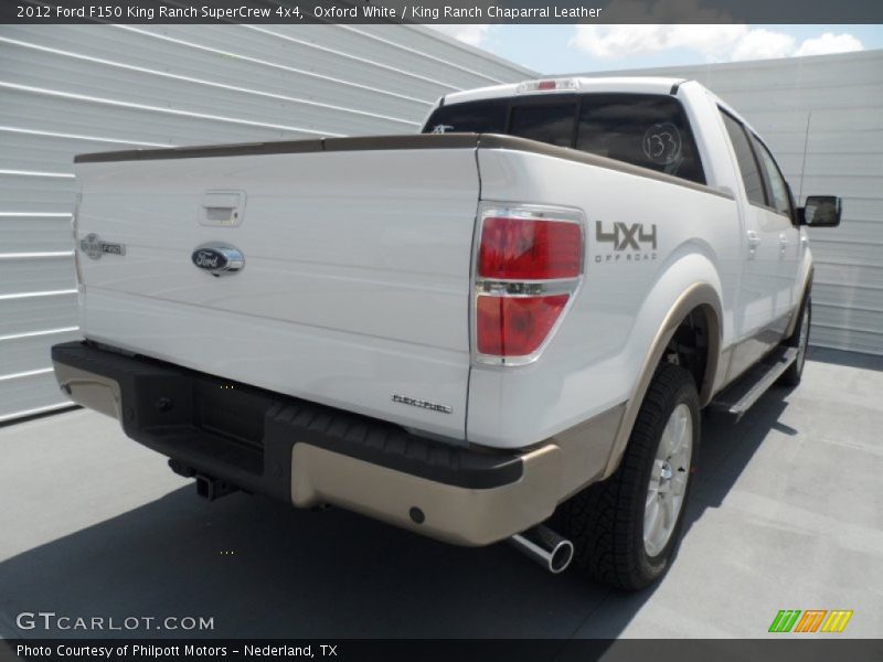 Oxford White / King Ranch Chaparral Leather 2012 Ford F150 King Ranch SuperCrew 4x4