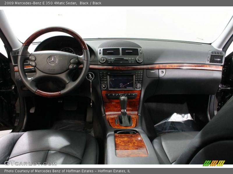 Black / Black 2009 Mercedes-Benz E 350 4Matic Sedan