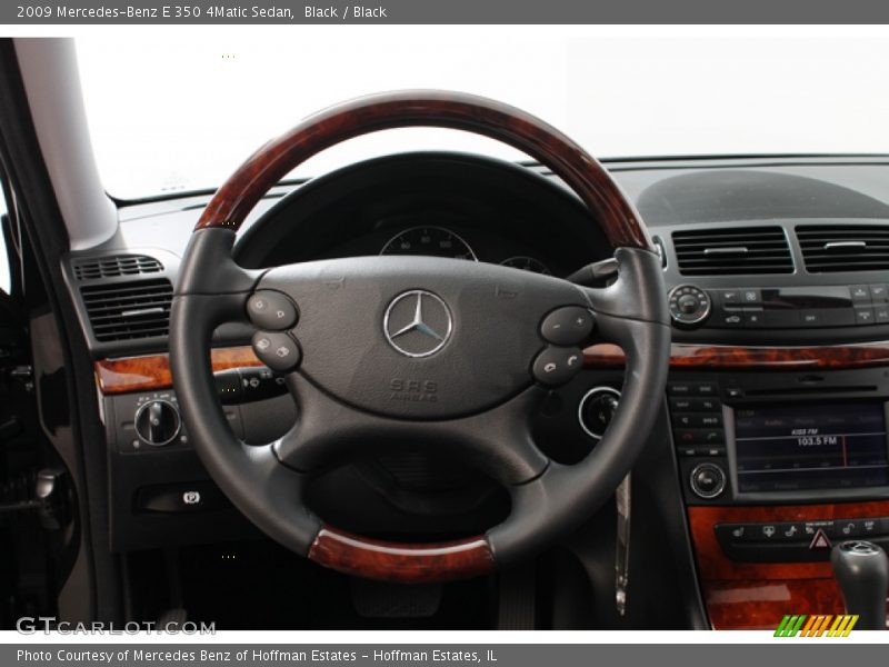 Black / Black 2009 Mercedes-Benz E 350 4Matic Sedan