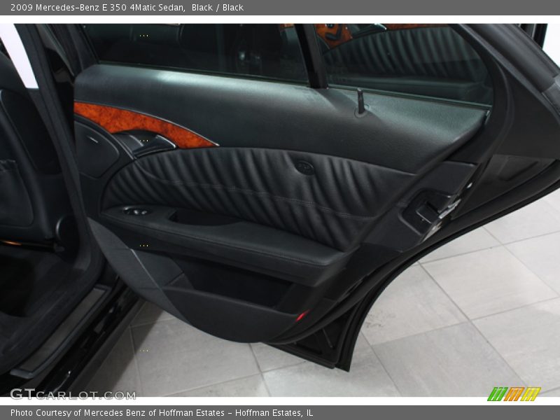 Black / Black 2009 Mercedes-Benz E 350 4Matic Sedan