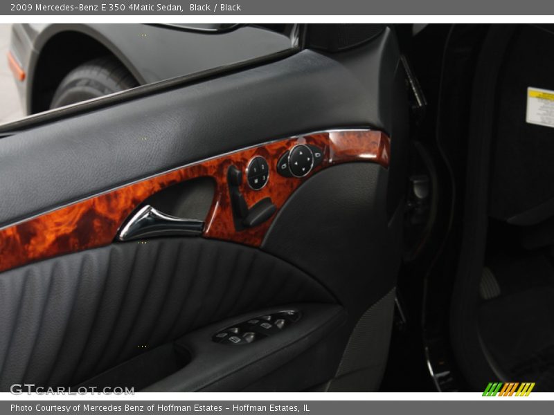 Black / Black 2009 Mercedes-Benz E 350 4Matic Sedan