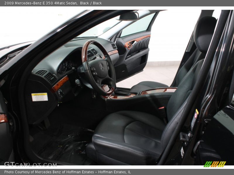 Black / Black 2009 Mercedes-Benz E 350 4Matic Sedan