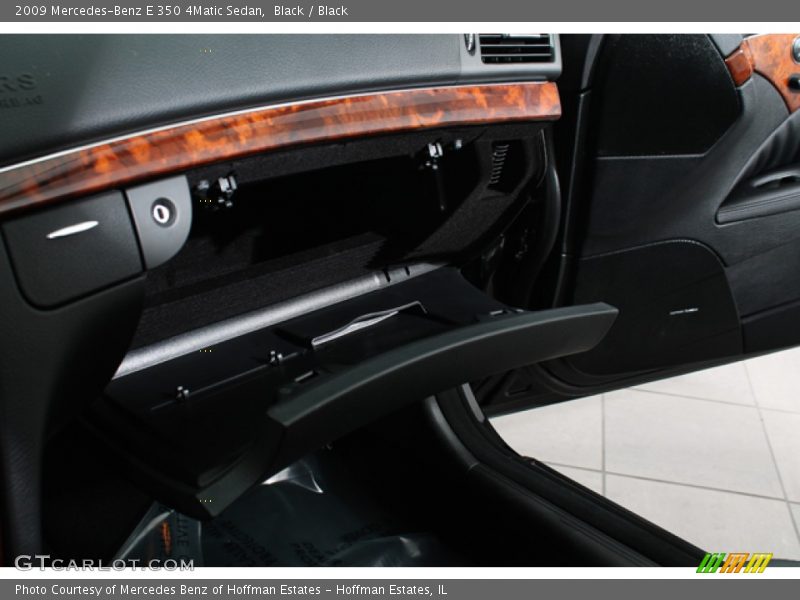 Black / Black 2009 Mercedes-Benz E 350 4Matic Sedan