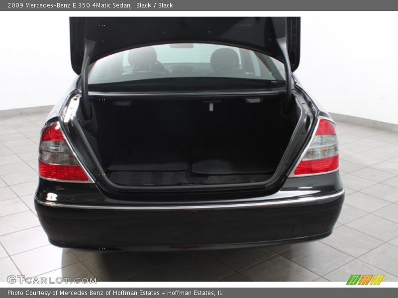 Black / Black 2009 Mercedes-Benz E 350 4Matic Sedan