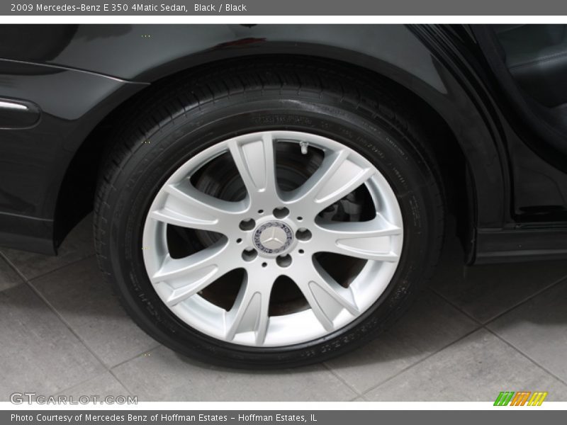 Black / Black 2009 Mercedes-Benz E 350 4Matic Sedan