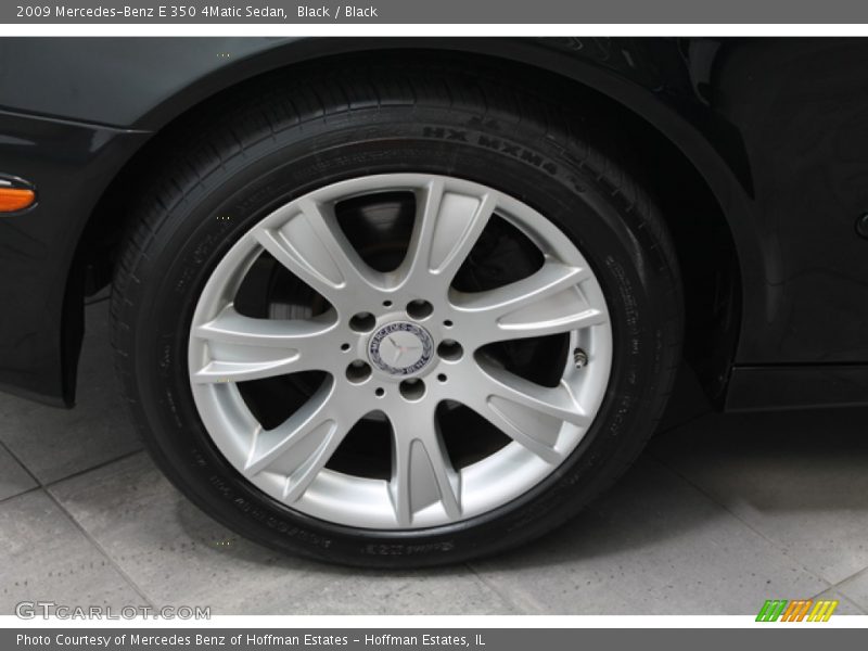 Black / Black 2009 Mercedes-Benz E 350 4Matic Sedan