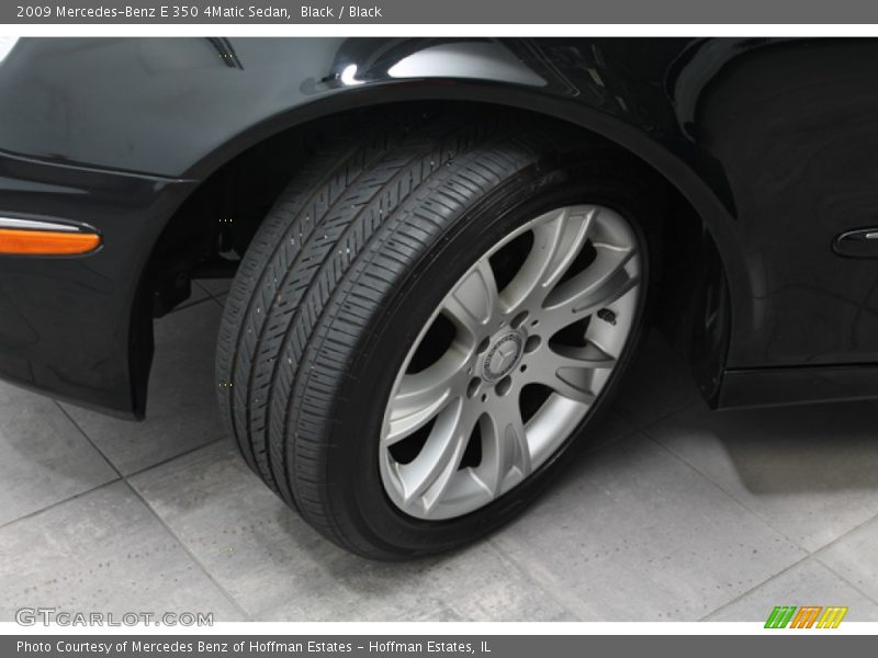 Black / Black 2009 Mercedes-Benz E 350 4Matic Sedan