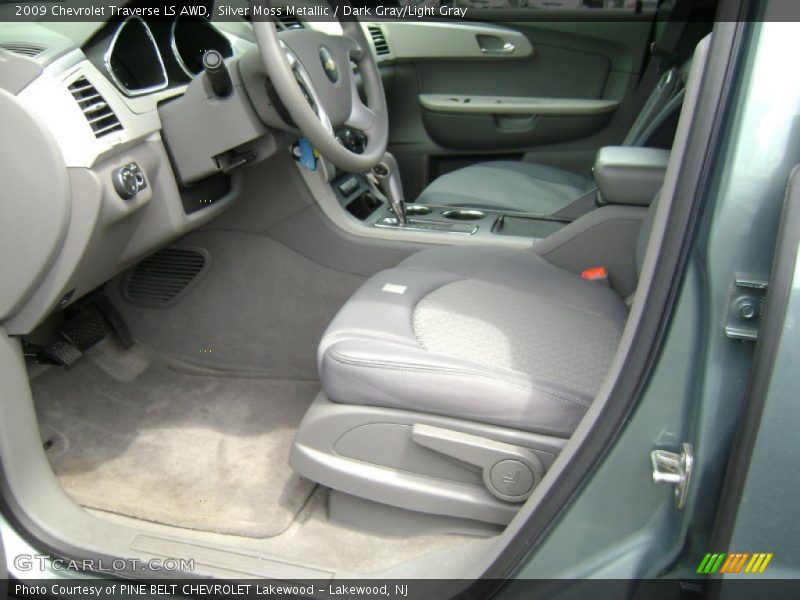 Silver Moss Metallic / Dark Gray/Light Gray 2009 Chevrolet Traverse LS AWD
