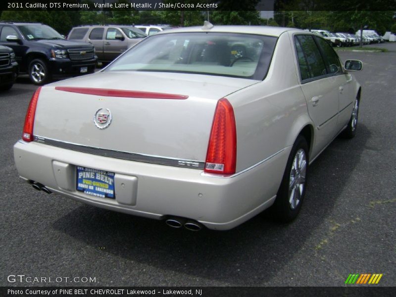 Vanille Latte Metallic / Shale/Cocoa Accents 2011 Cadillac DTS Premium