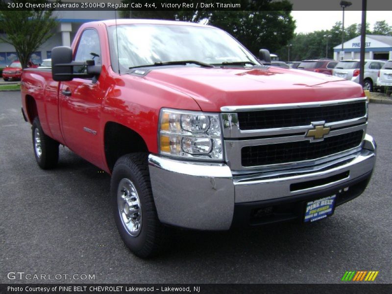 Victory Red / Dark Titanium 2010 Chevrolet Silverado 2500HD Regular Cab 4x4