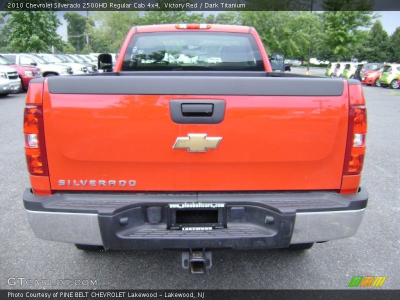 Victory Red / Dark Titanium 2010 Chevrolet Silverado 2500HD Regular Cab 4x4