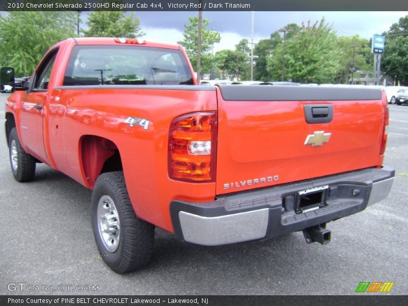 Victory Red / Dark Titanium 2010 Chevrolet Silverado 2500HD Regular Cab 4x4