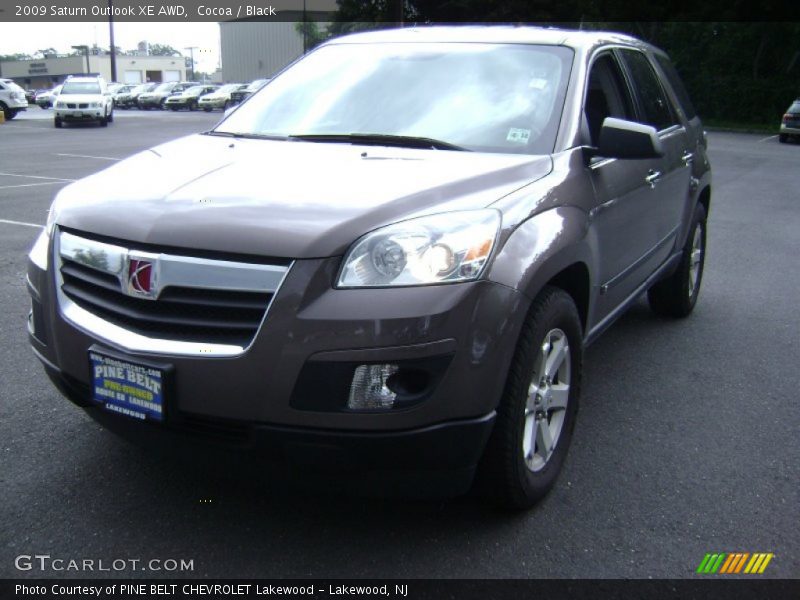 Cocoa / Black 2009 Saturn Outlook XE AWD
