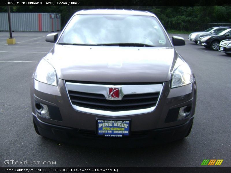 Cocoa / Black 2009 Saturn Outlook XE AWD