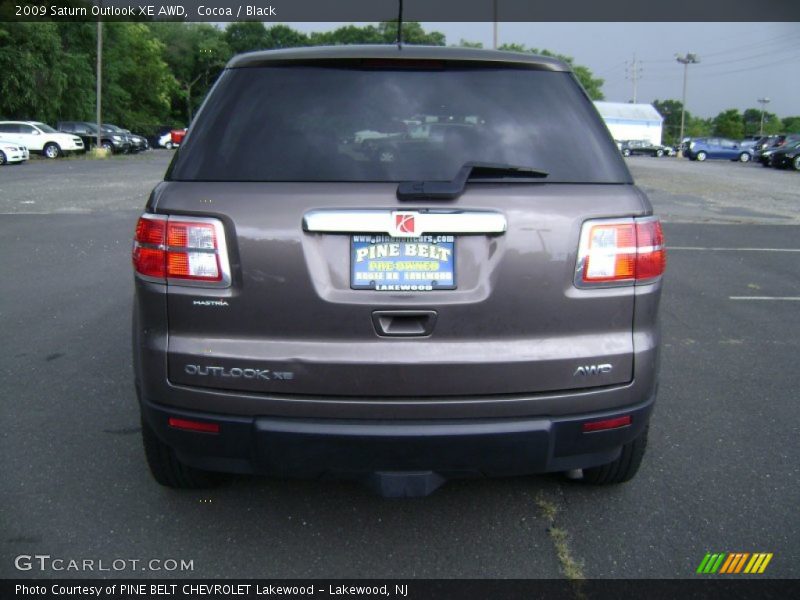 Cocoa / Black 2009 Saturn Outlook XE AWD