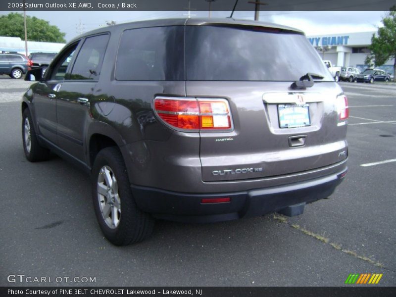 Cocoa / Black 2009 Saturn Outlook XE AWD