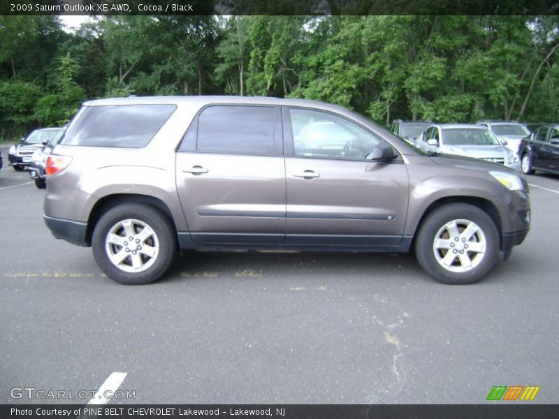 Cocoa / Black 2009 Saturn Outlook XE AWD