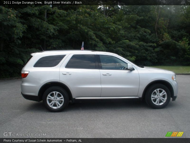 Bright Silver Metallic / Black 2011 Dodge Durango Crew