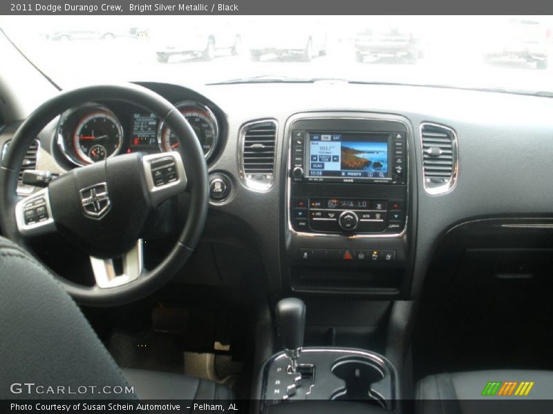 Bright Silver Metallic / Black 2011 Dodge Durango Crew