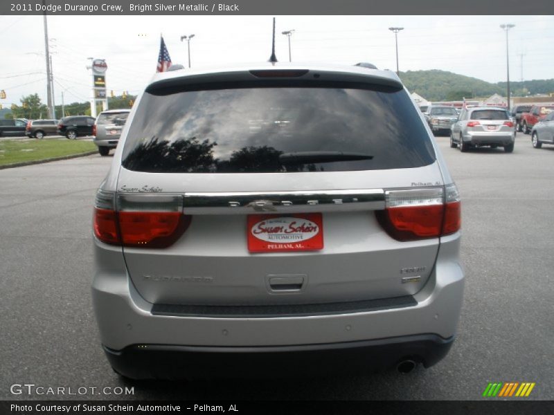 Bright Silver Metallic / Black 2011 Dodge Durango Crew
