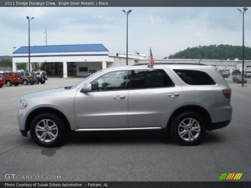 Bright Silver Metallic / Black 2011 Dodge Durango Crew
