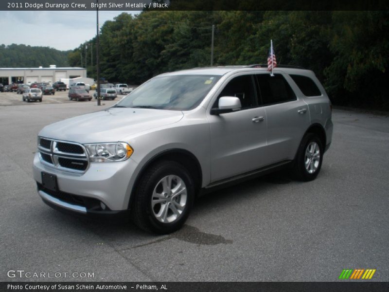 Bright Silver Metallic / Black 2011 Dodge Durango Crew