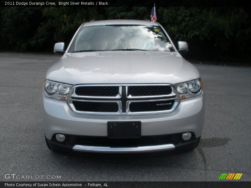 Bright Silver Metallic / Black 2011 Dodge Durango Crew