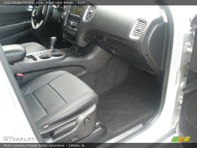 Bright Silver Metallic / Black 2011 Dodge Durango Crew