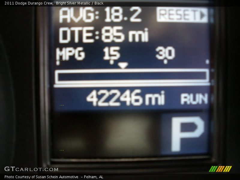 Bright Silver Metallic / Black 2011 Dodge Durango Crew