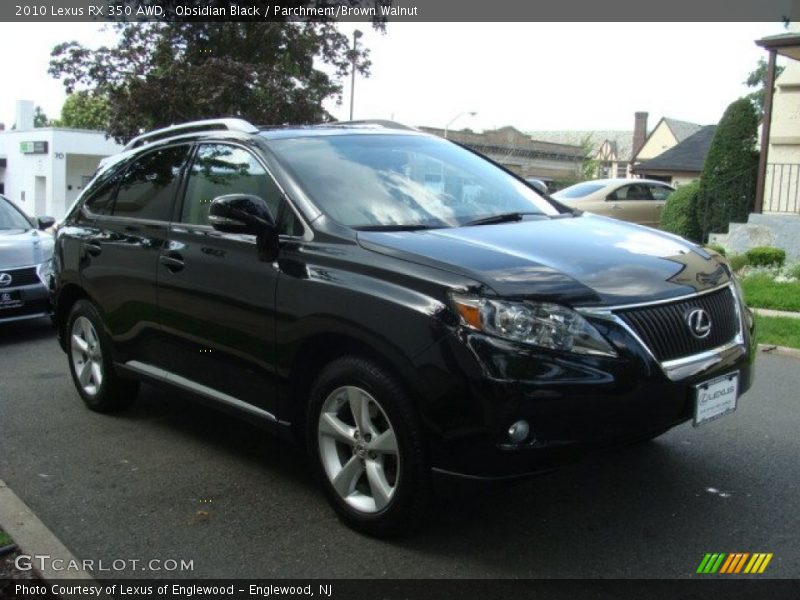 Obsidian Black / Parchment/Brown Walnut 2010 Lexus RX 350 AWD