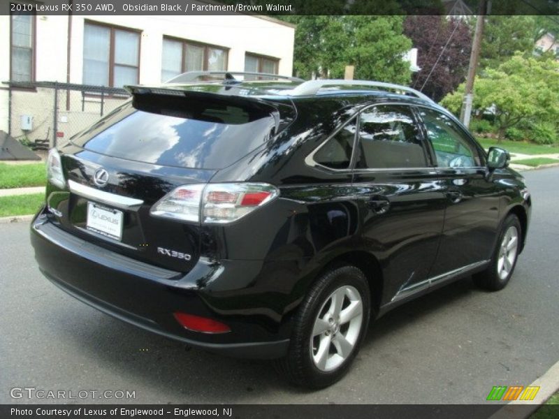 Obsidian Black / Parchment/Brown Walnut 2010 Lexus RX 350 AWD