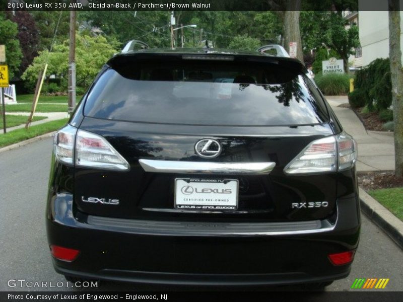 Obsidian Black / Parchment/Brown Walnut 2010 Lexus RX 350 AWD
